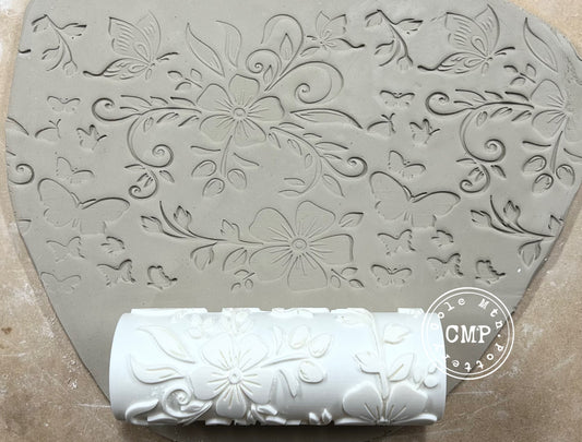 Flowers and Butterflies Roller