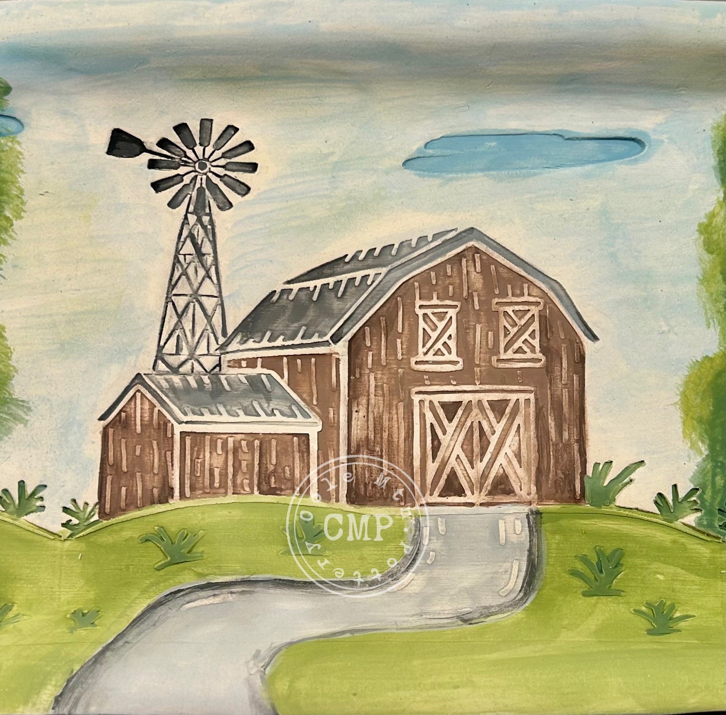 Barn and Windmill Roller