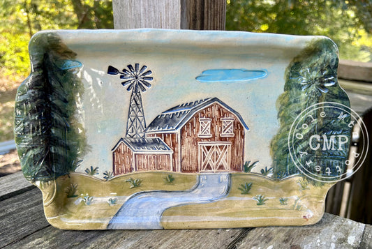 Barn and Windmill Roller