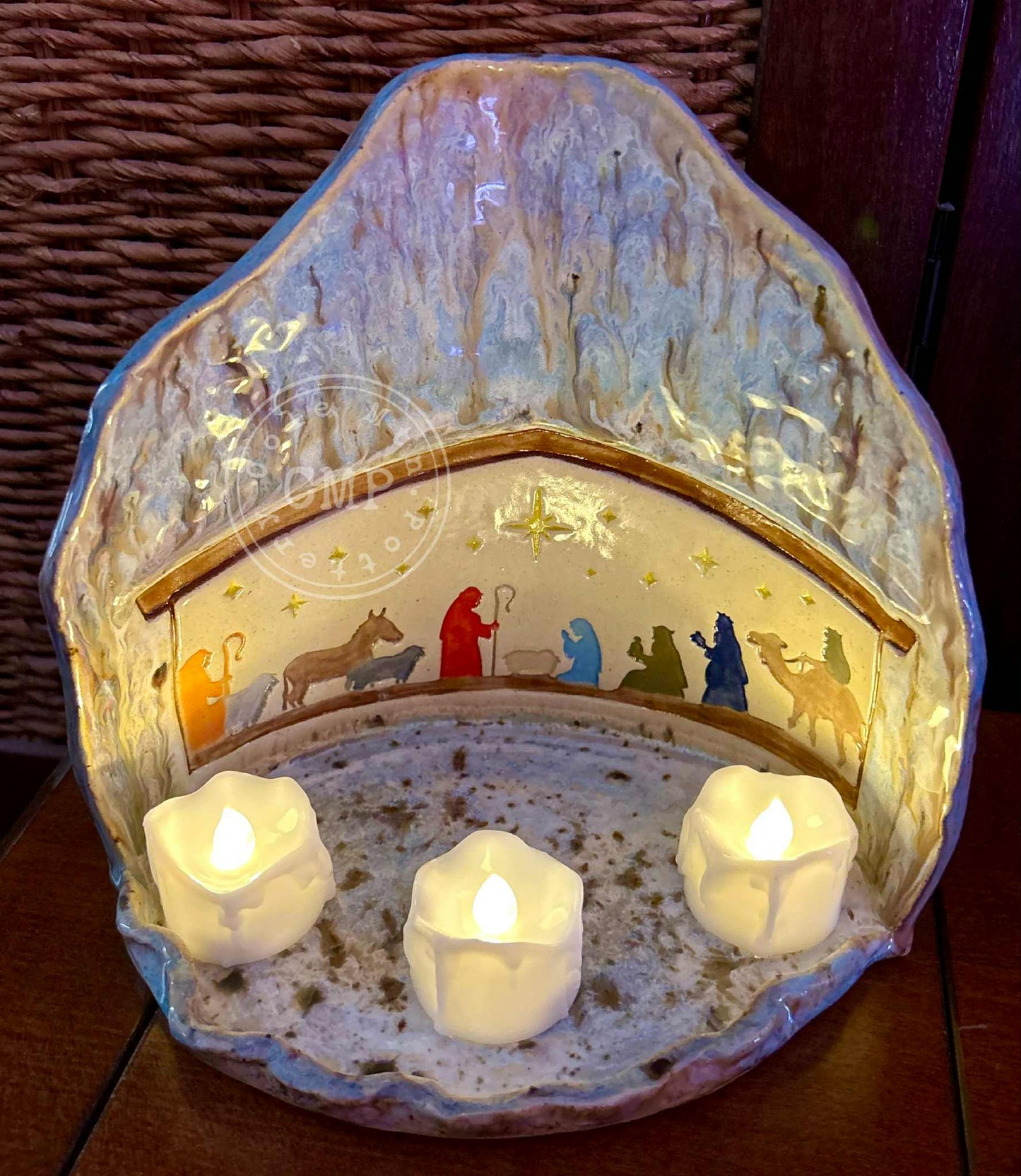 Nativity Scene Luminary Template