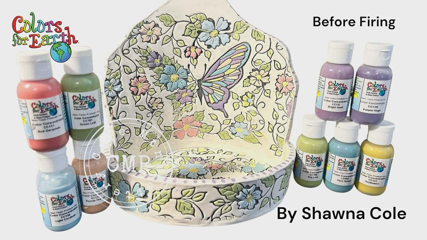 Floral Butterfly with Background by Paula McCoy