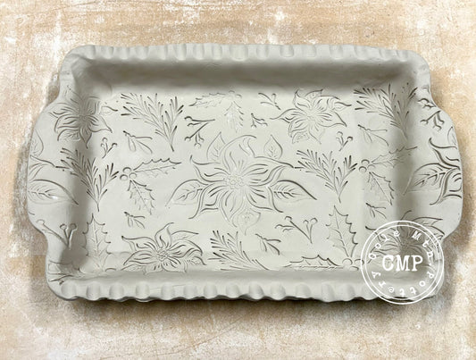 Poinsettia Textured Roller