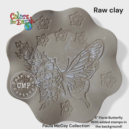 Floral Butterfly-5 inch by Paula McCoy