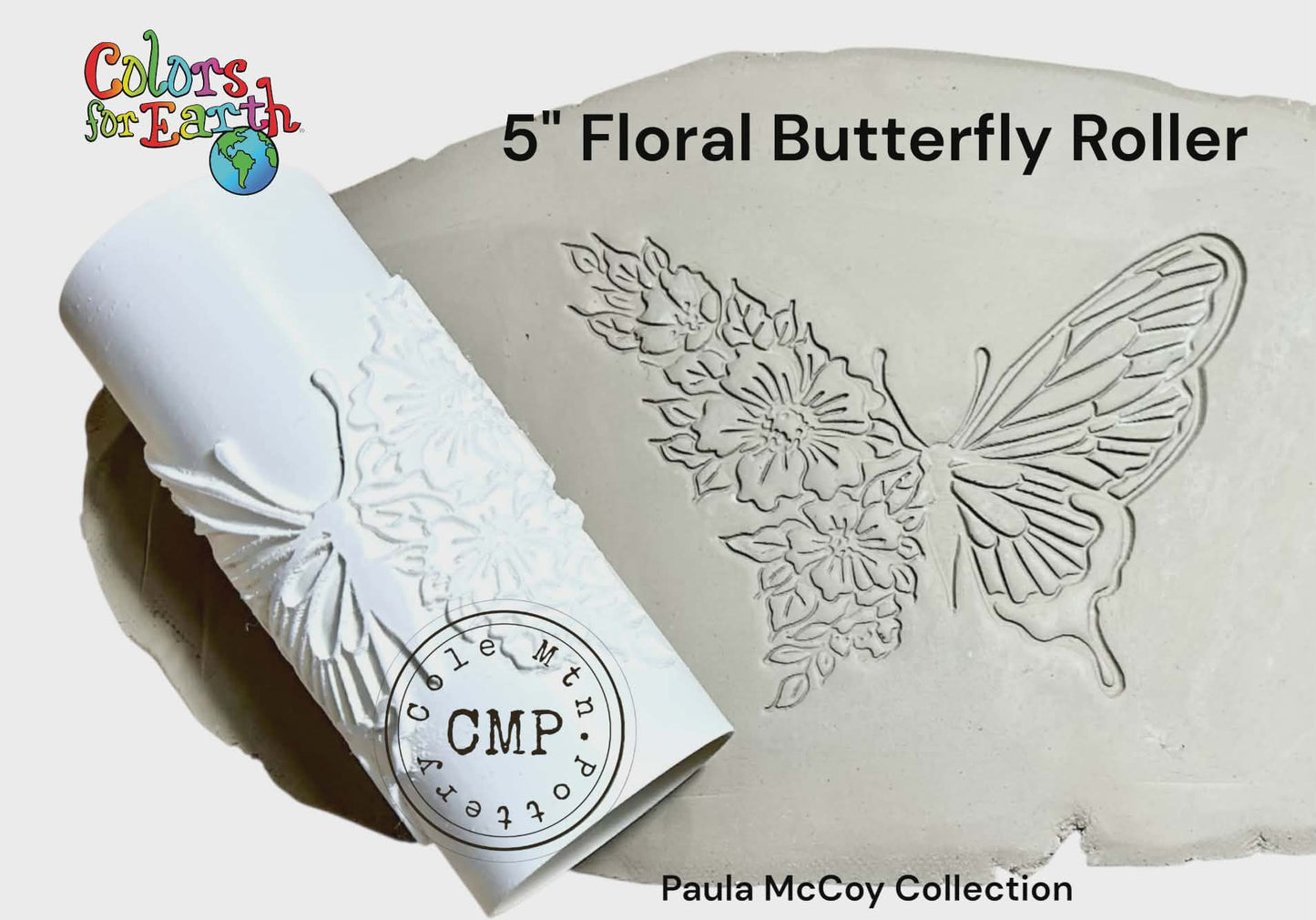 Floral Butterfly-5 inch by Paula McCoy