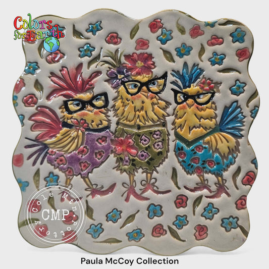 Sassy Chick's Trio Floral by Paula McCoy