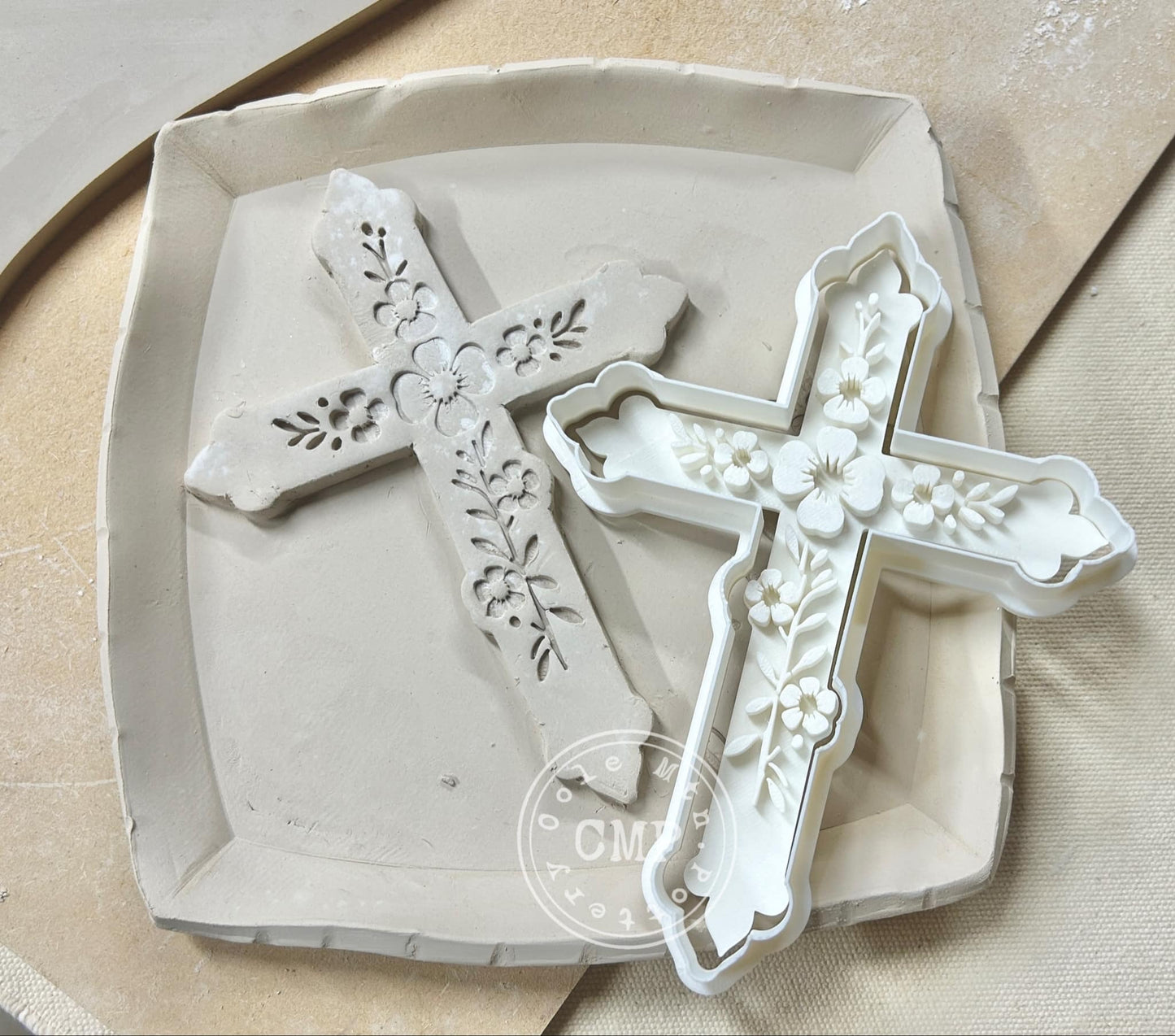 Flower Cross stamp and cutter combo