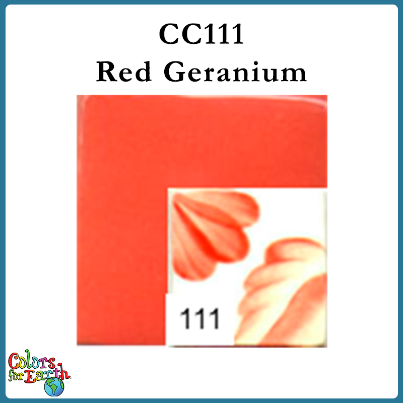 CC111 Red Geranium - Colors for Earth Color Concentrate Underglaze