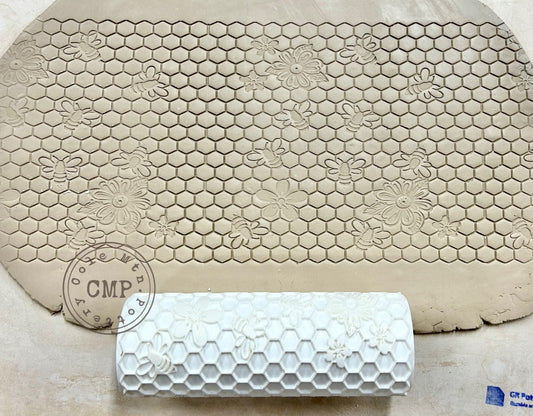 Honeycomb textured roller