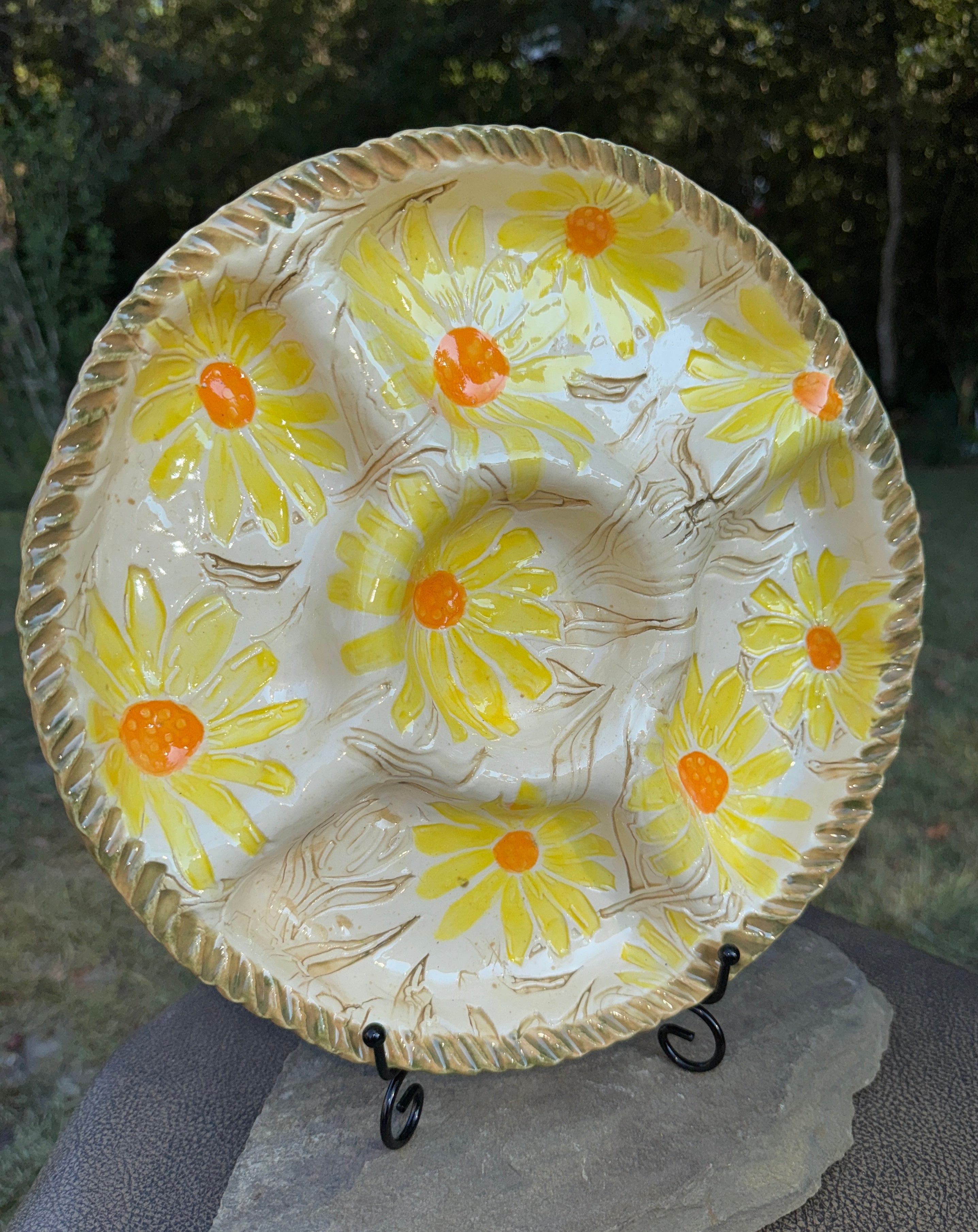 Crazy Daisies Roller – Cole Mountain Pottery