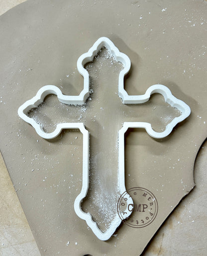 Flourish Cross stamp and cutter combo