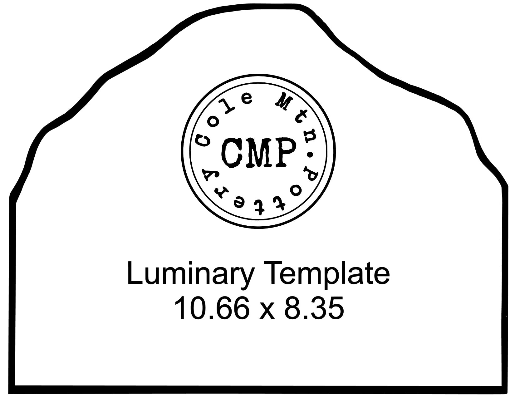 Nativity Scene Luminary Template – Cole Mountain Pottery