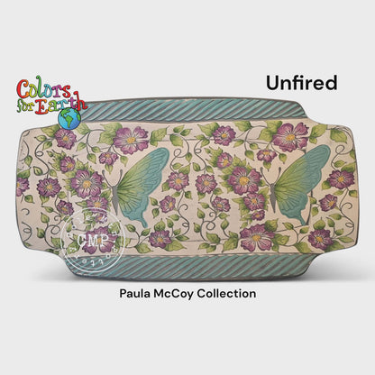 Floral Butterfly with Background by Paula McCoy