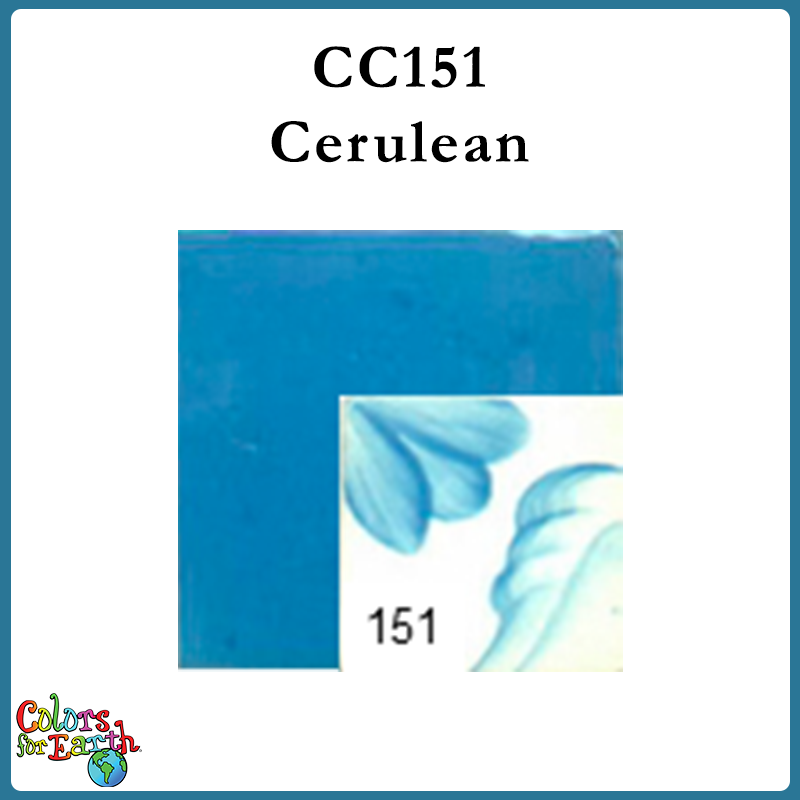 CC151 Cerulean Blue - Colors for Earth Color Concentrate Underglaze
