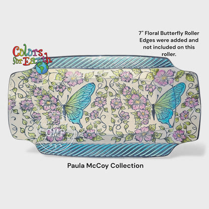 Floral Butterfly with Background by Paula McCoy