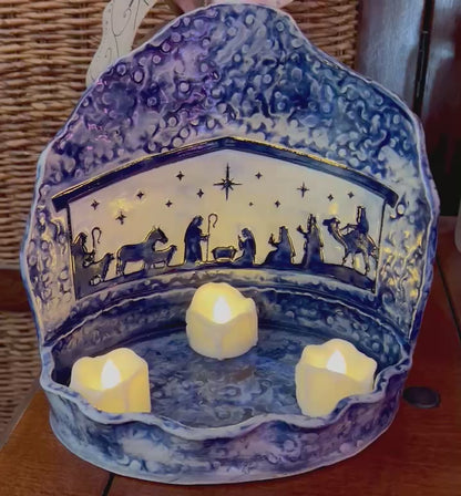 Nativity Scene Luminary Template